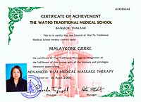 Fortgeschrittene medizinische Thai-Massage